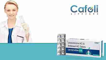 Levocetirizine (5mg) + Ambroxol (60mg) Tablet at Best Price in Antihistamine Franchise for Antihistamine and Allergy Relief.